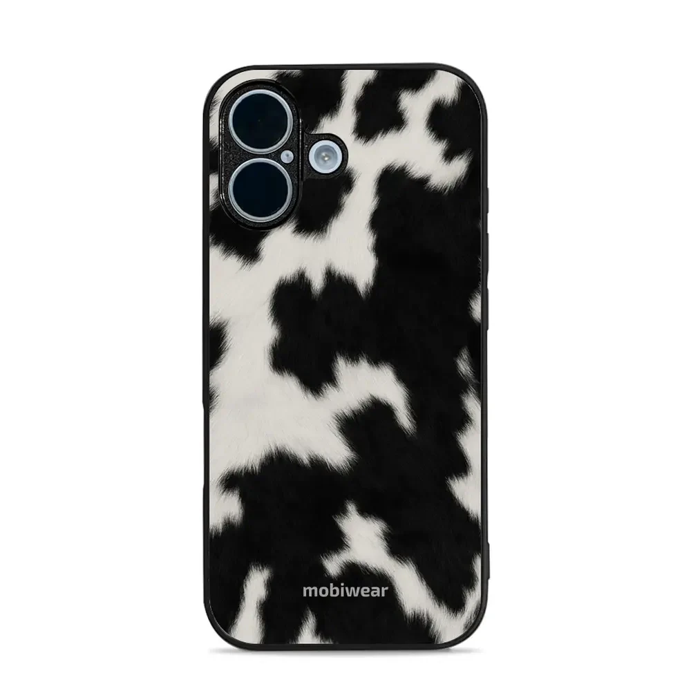 Handyhülle für iPhone 17, Mobiwear Glossy Case, Kuhfell-Optik