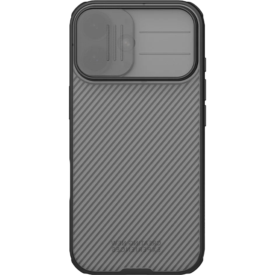 Handyhülle für iPhone 17, Nillkin CamShield Pro, Durchscheinend-Schwarz