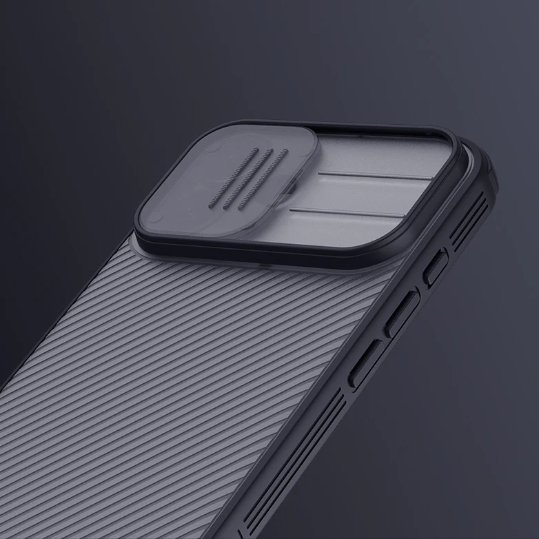 Handyhülle für iPhone 17, Nillkin CamShield Pro, Durchscheinend-Schwarz - Image 11