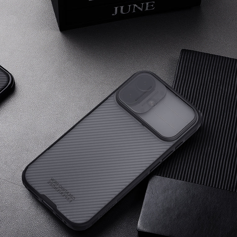 Handyhülle für iPhone 17, Nillkin CamShield Pro, Durchscheinend-Schwarz - Image 12