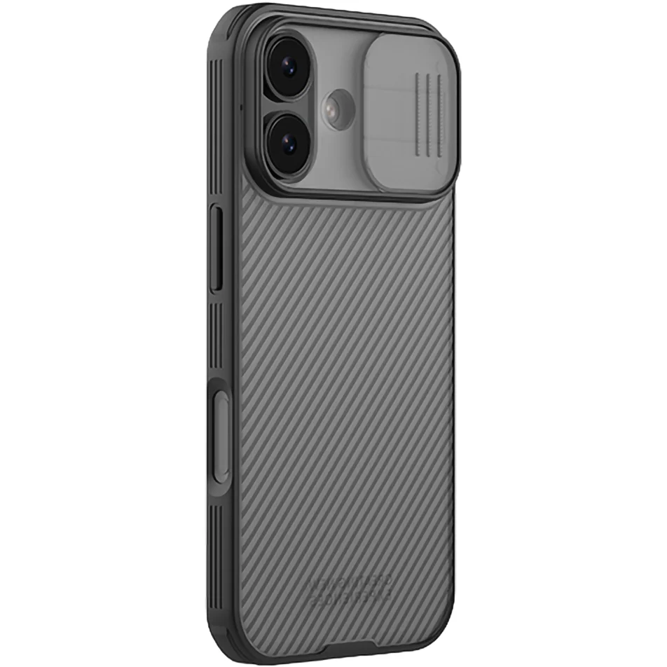 Handyhülle für iPhone 17, Nillkin CamShield Pro, Durchscheinend-Schwarz - Image 3