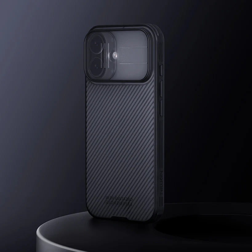 Handyhülle für iPhone 17, Nillkin CamShield Pro, Durchscheinend-Schwarz - Image 7