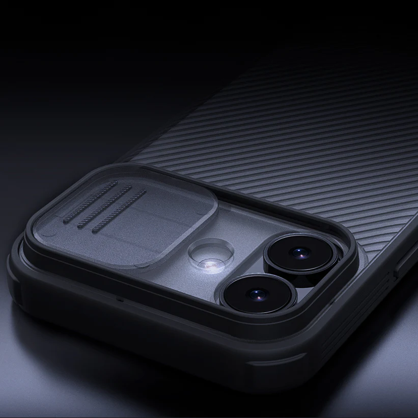 Handyhülle für iPhone 17, Nillkin CamShield Pro, Durchscheinend-Schwarz - Image 8