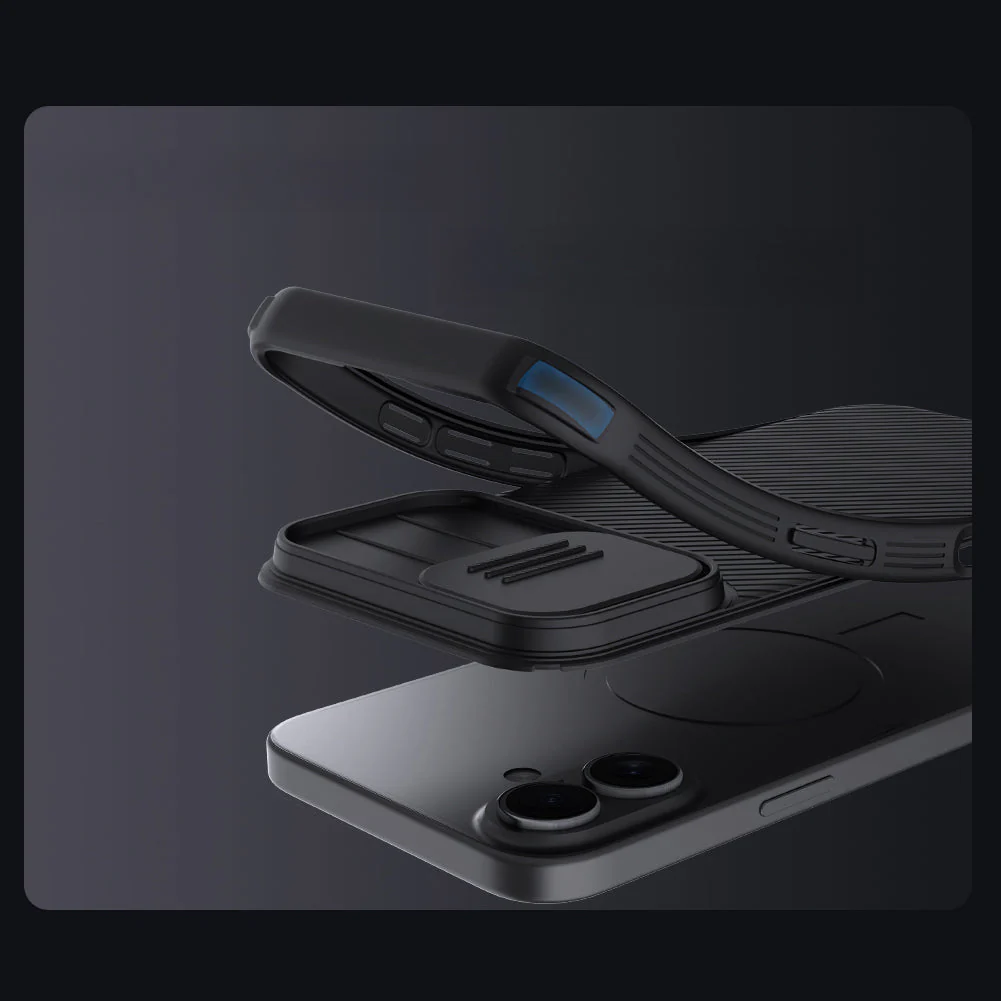 Handyhülle für iPhone 17, Nillkin CamShield Pro, Schwarz - Image 7