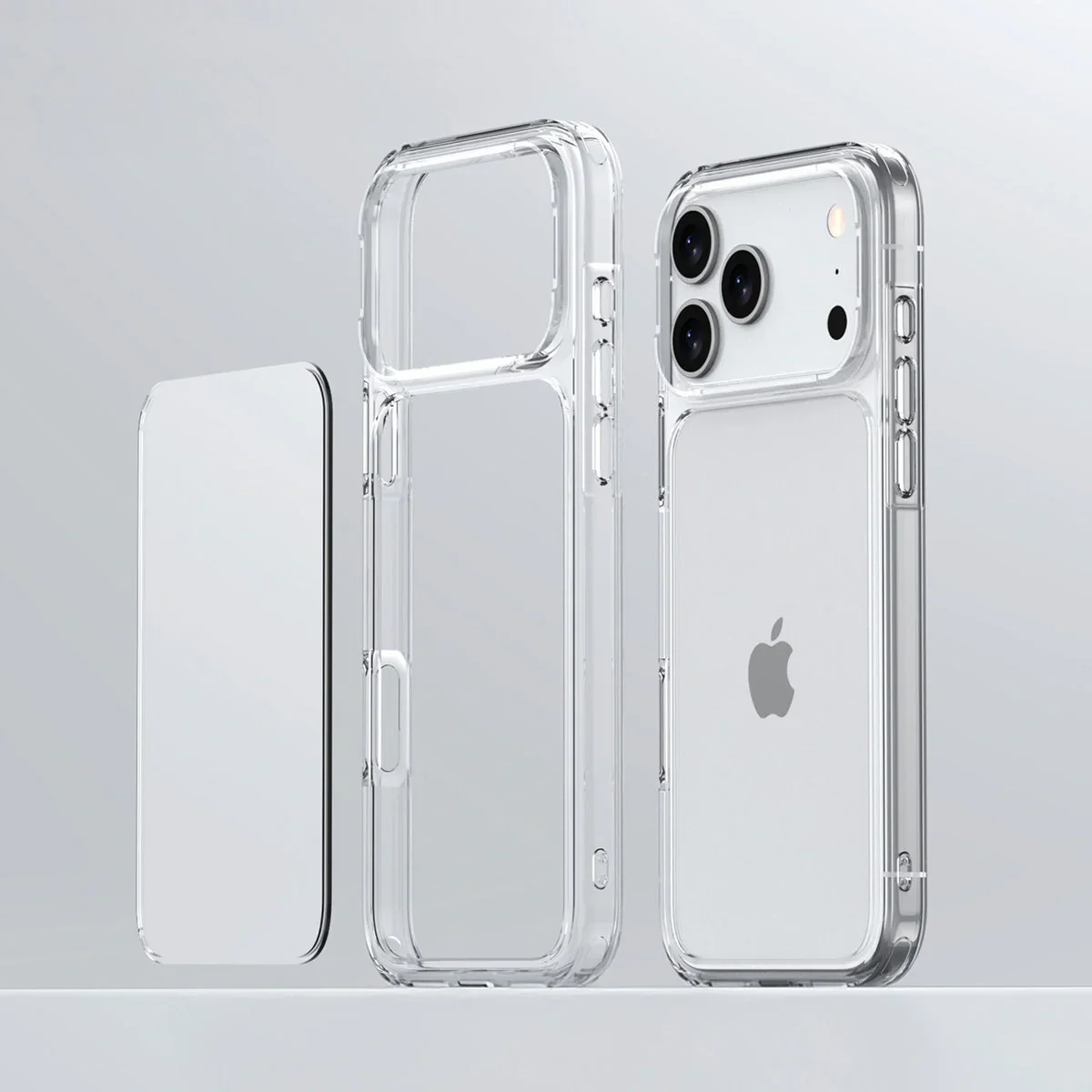 Handyhülle für iPhone 17 Pro, Bizon Case Halo, Transparent - Image 3