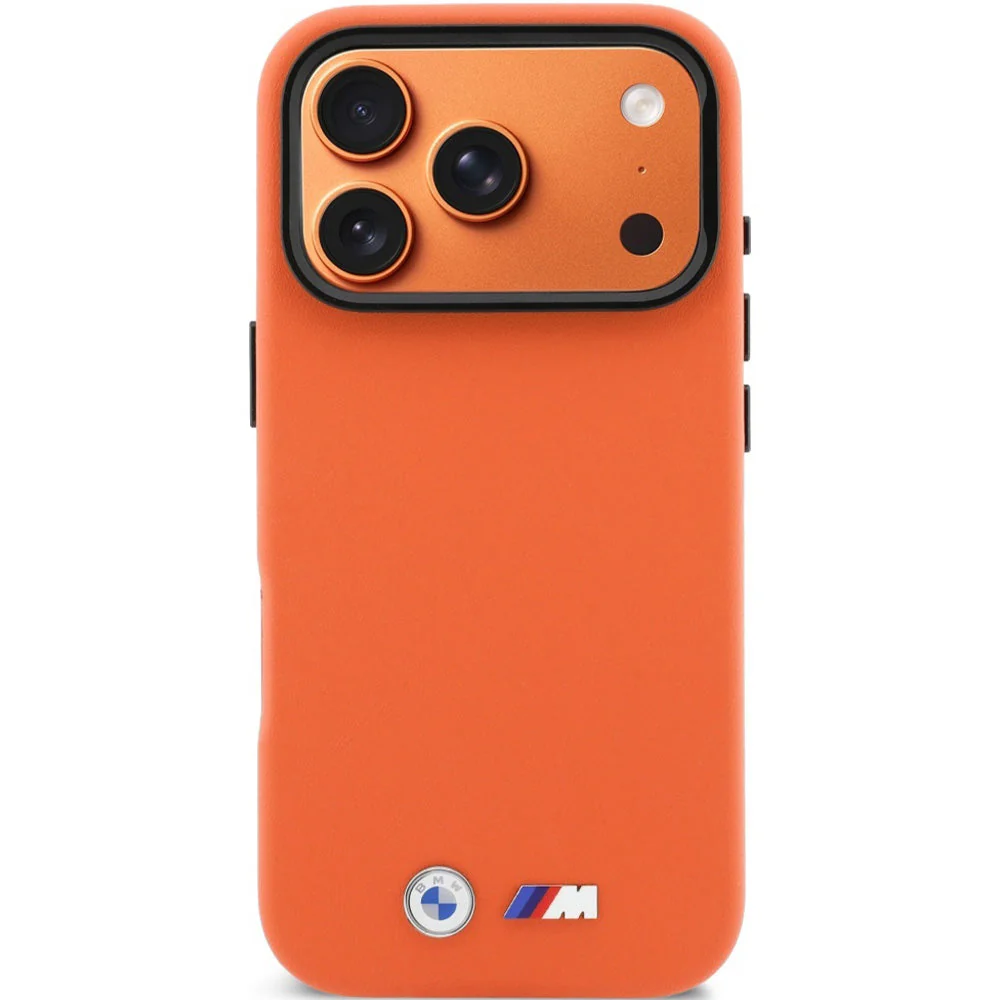 Handyhülle für iPhone 17 Pro, BMW HardCase M Metal Logo mit MagSafe, Orange - Image 4