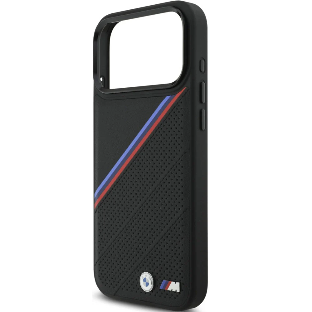 Handyhülle für iPhone 17 Pro, BMW M Tricolor Metal Logo mit MagSafe, Schwarz - Image 7