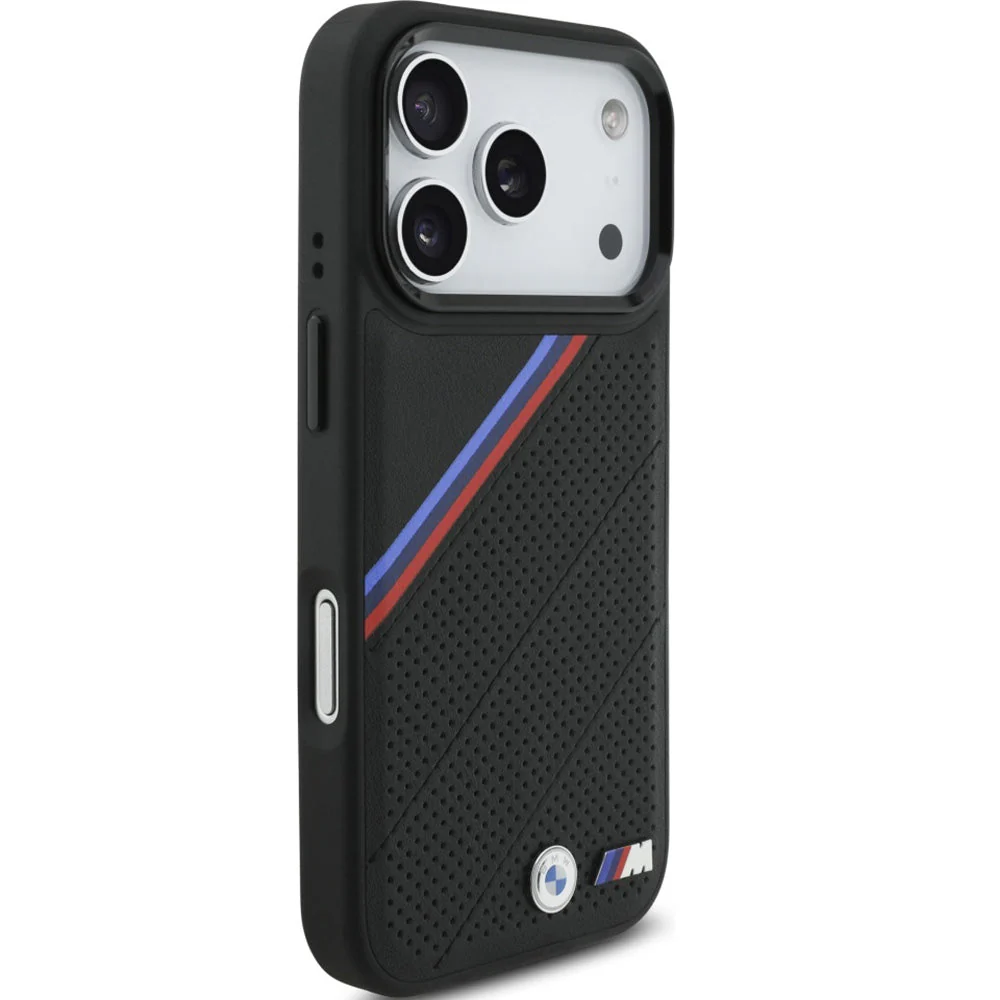 Handyhülle für iPhone 17 Pro, BMW M Tricolor Metal Logo mit MagSafe, Schwarz - Image 8