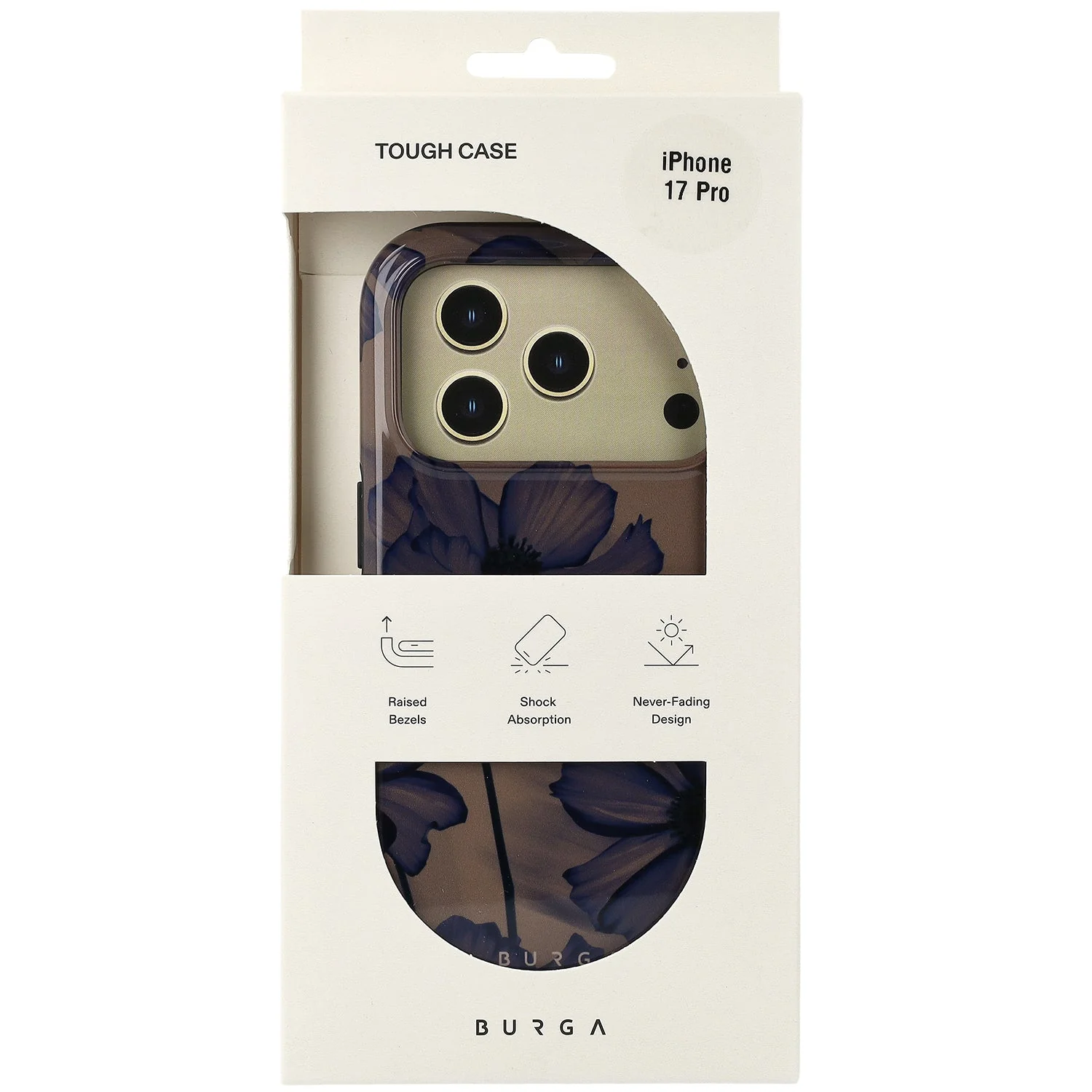Handyhülle für iPhone 17 Pro, Burga Velvet Night Tough Magnetic, Braun und marineblau - Image 2