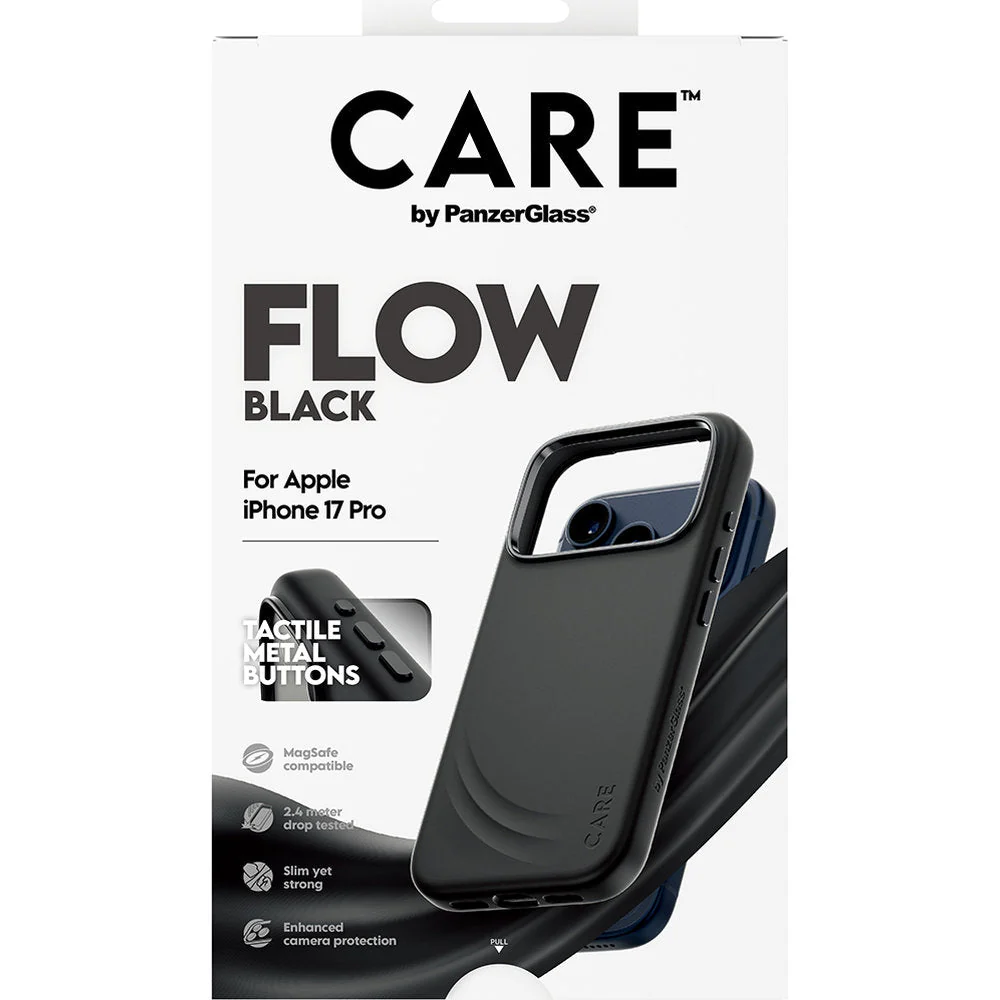 Handyhülle für iPhone 17 Pro, CARE by PanzerGlass Fashion Case Flow, Schwarz - Image 2