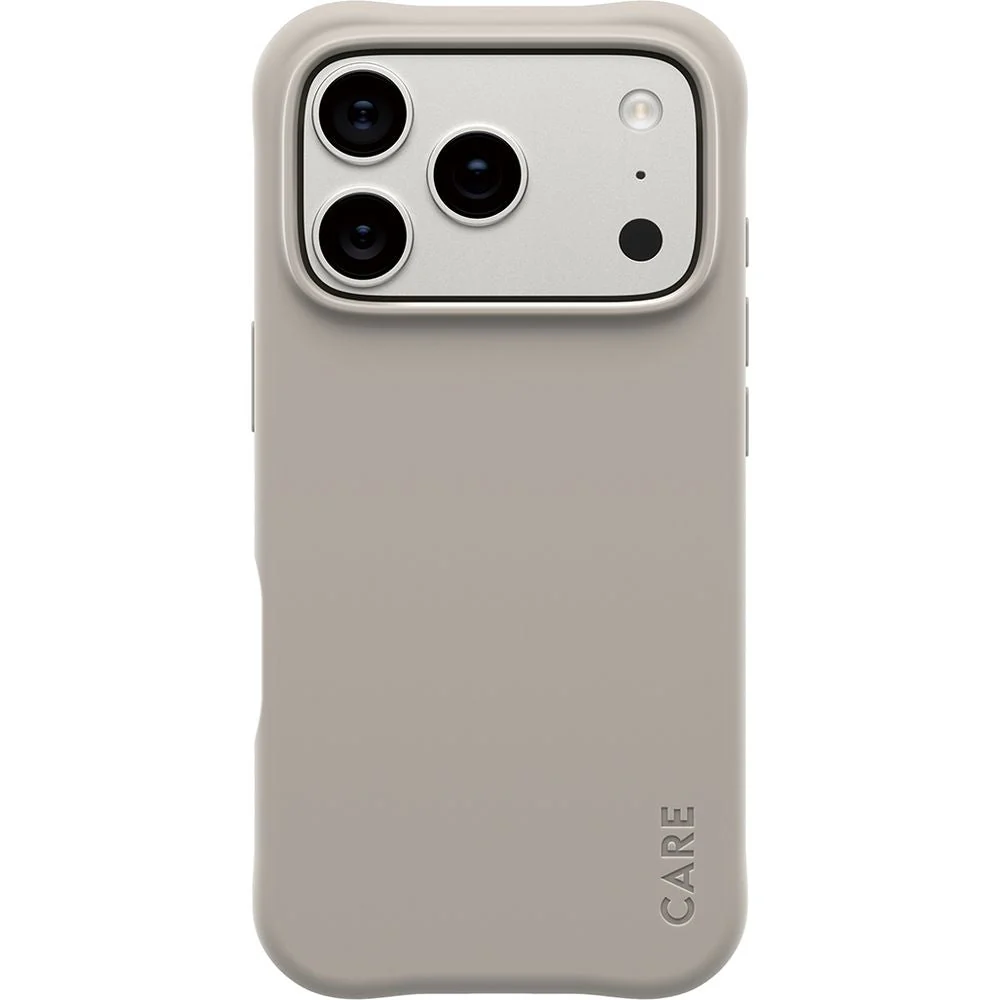 Handyhülle für iPhone 17 Pro, CARE by PanzerGlass Fashionable Samba MagSafe, Grau