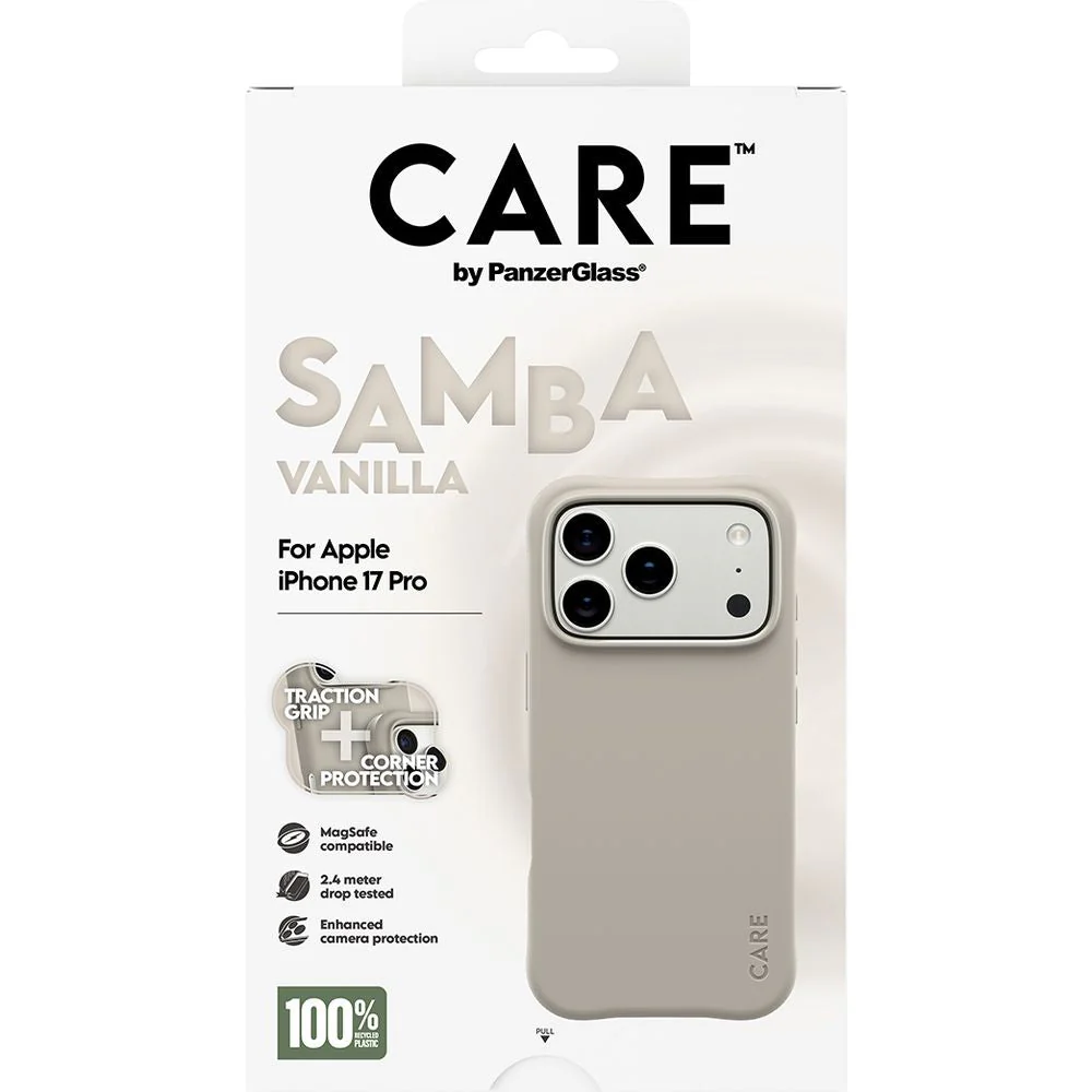 Handyhülle für iPhone 17 Pro, CARE by PanzerGlass Fashionable Samba MagSafe, Grau - Image 5