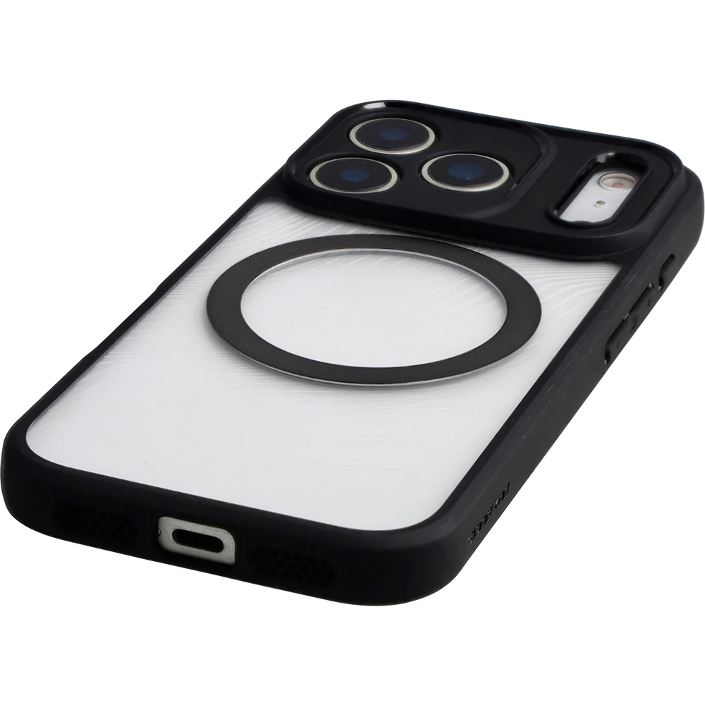 Handyhülle für iPhone 17 Pro, Dux Ducis Aimo Mag, Transparent mit schwarzen Rahmen - Image 4
