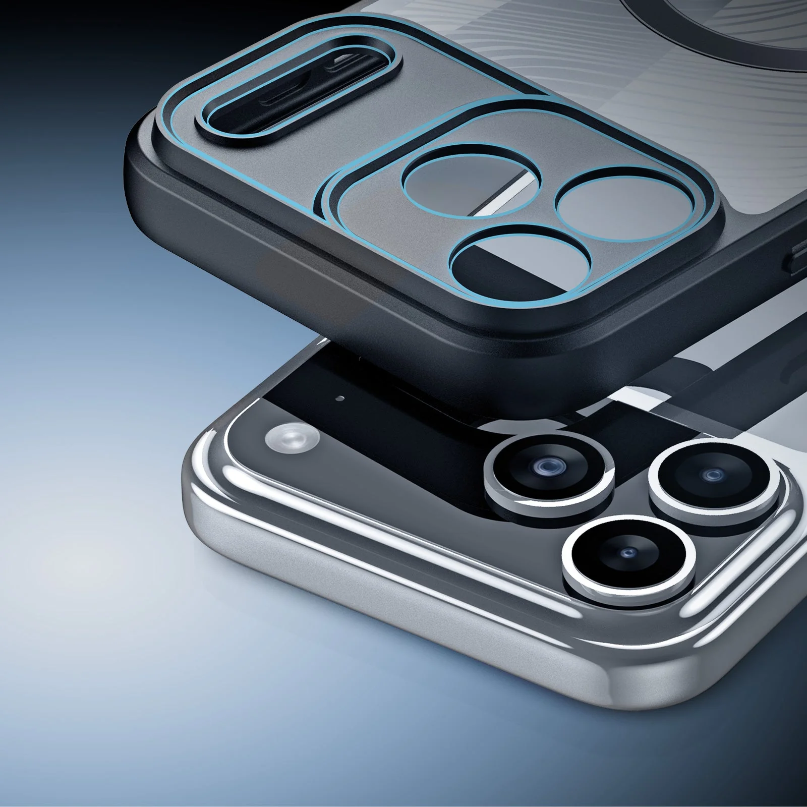 Handyhülle für iPhone 17 Pro, Dux Ducis Aimo Mag, Transparent mit schwarzen Rahmen - Image 9