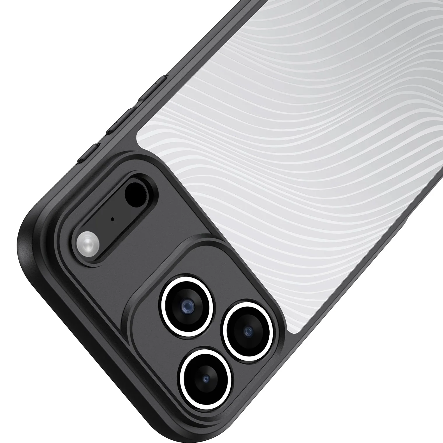 Handyhülle für iPhone 17 Pro, Dux Ducis Aimo, Transparent mit schwarzen Rahmen - Image 10