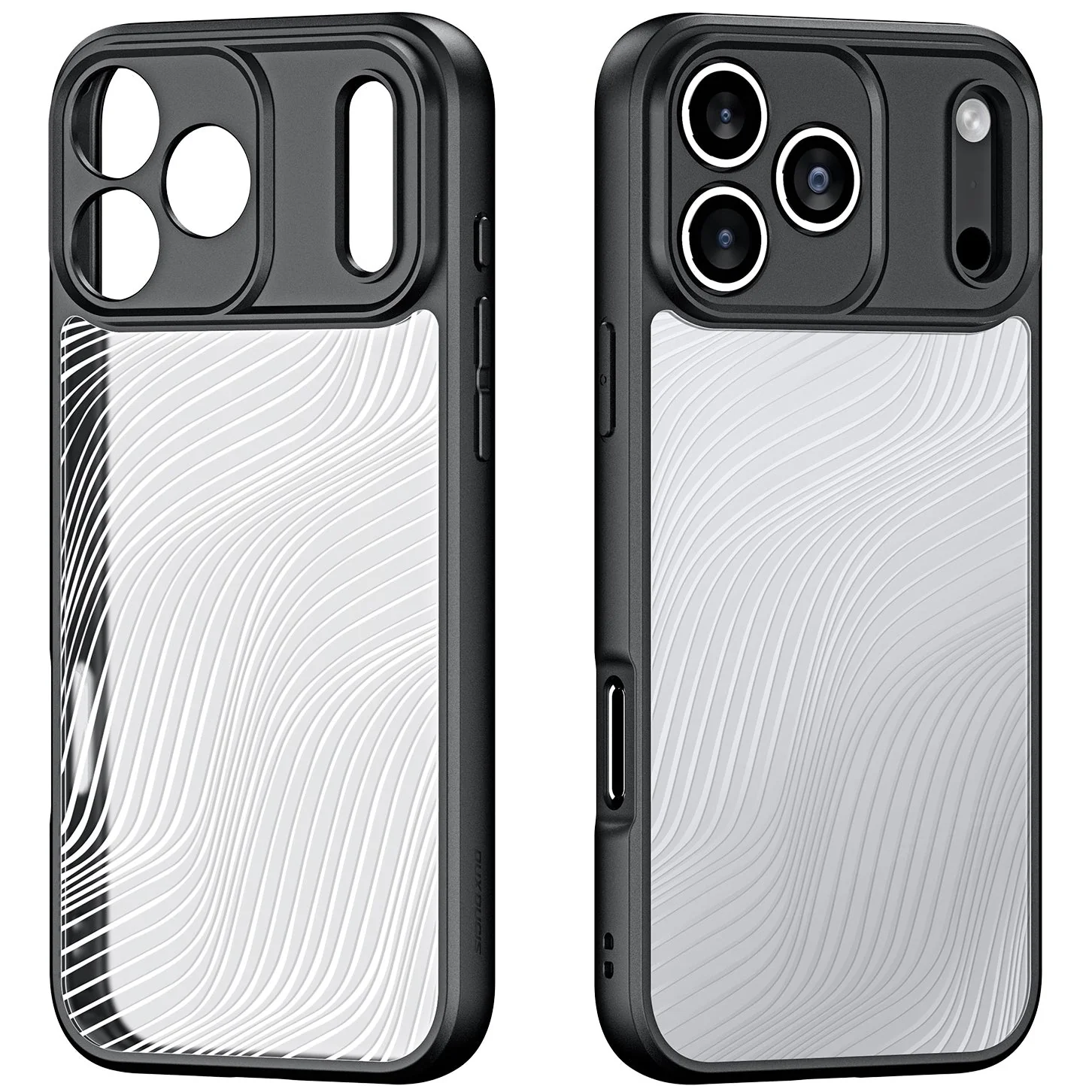 Handyhülle für iPhone 17 Pro, Dux Ducis Aimo, Transparent mit schwarzen Rahmen - Image 2