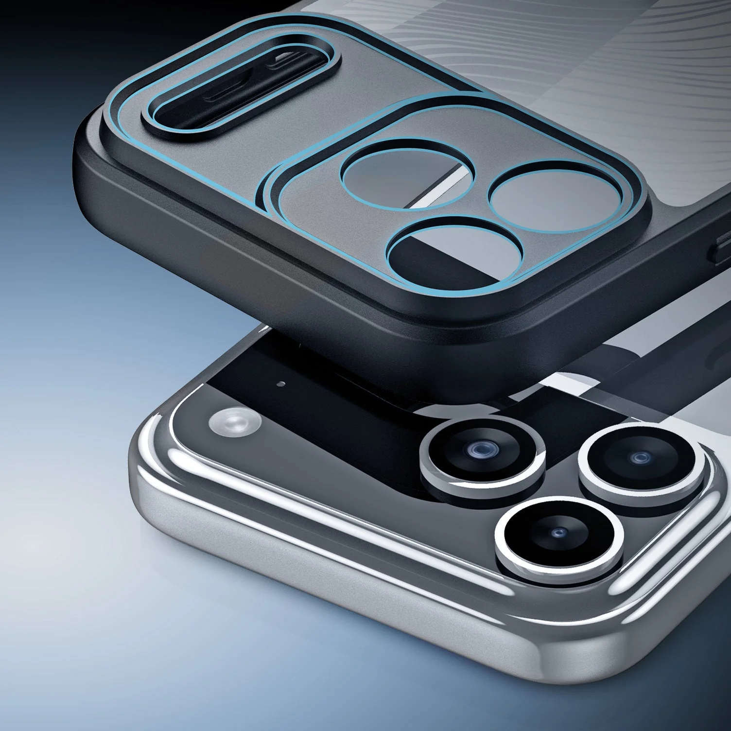Handyhülle für iPhone 17 Pro, Dux Ducis Aimo, Transparent mit schwarzen Rahmen - Image 6