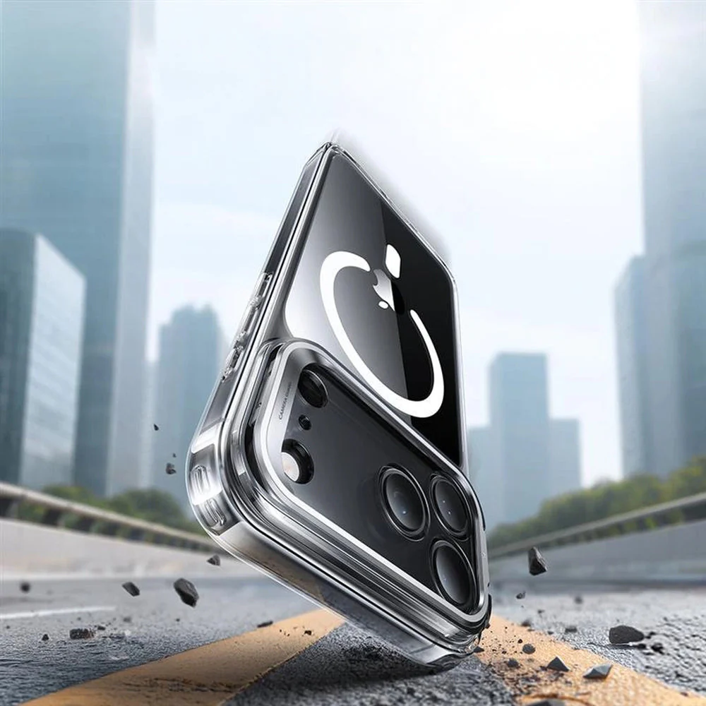 Handyhülle für iPhone 17 Pro, ESR Classic Hybrid Kickstand mit MagSafe, Transparent - Image 5