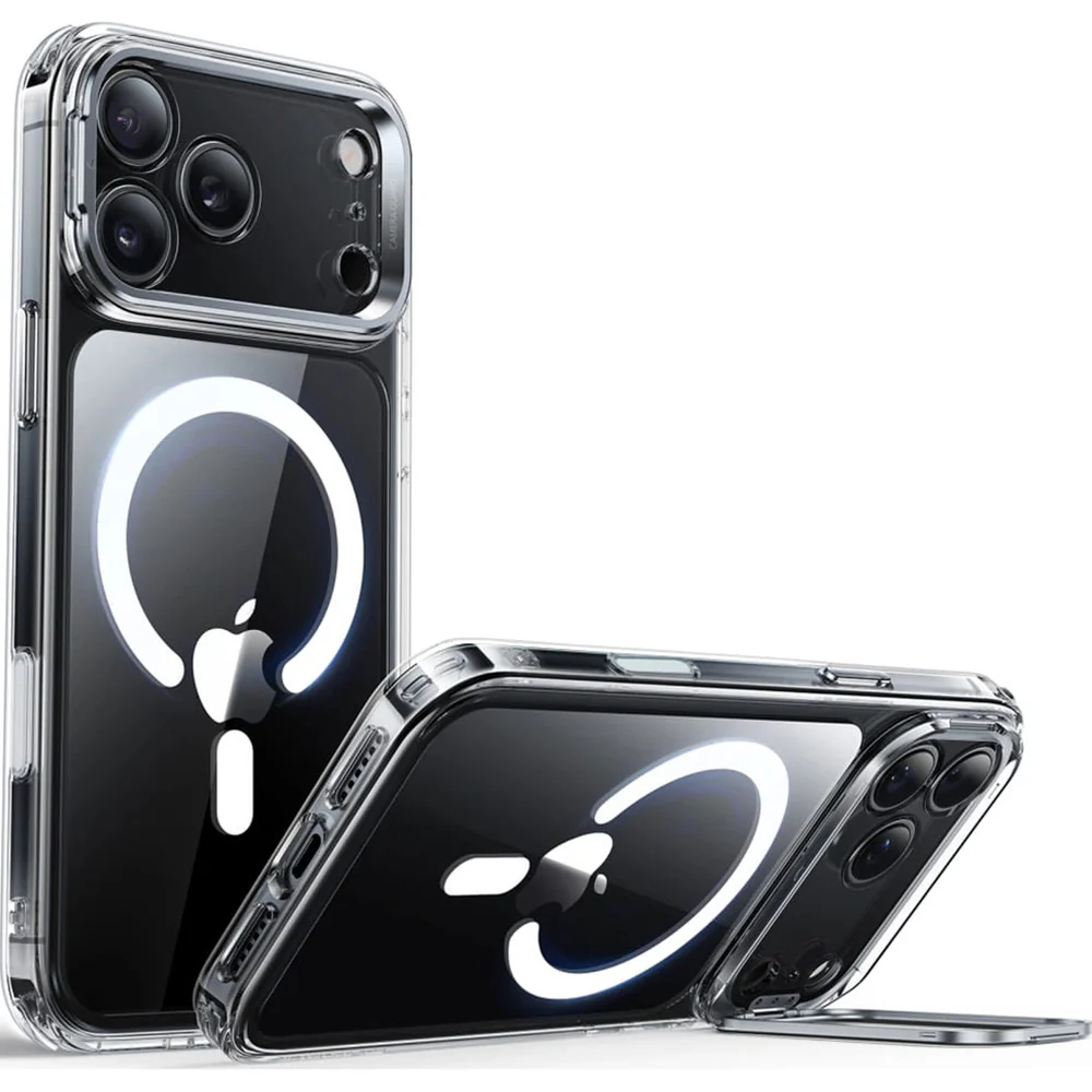 Handyhülle für iPhone 17 Pro, ESR Classic Hybrid Kickstand mit MagSafe, Transparent-Weiß - Image 2