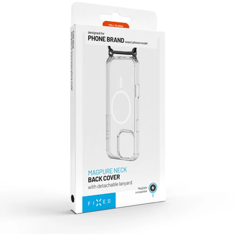 Handyhülle für iPhone 17 Pro, Fixed MagPure Neck mit MagSafe, Transparent mit Schwarzen Schlüsselband - Image 6