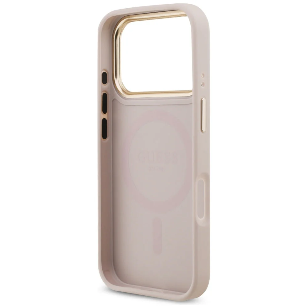 Handyhülle für iPhone 17 Pro, Guess 4G Strass Logo. mit MagSafe, Rosa - Image 6