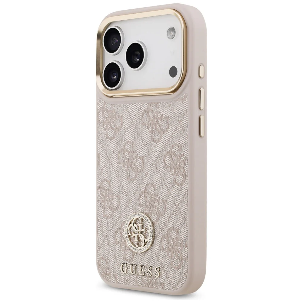 Handyhülle für iPhone 17 Pro, Guess 4G Strass Logo. mit MagSafe, Rosa - Image 7