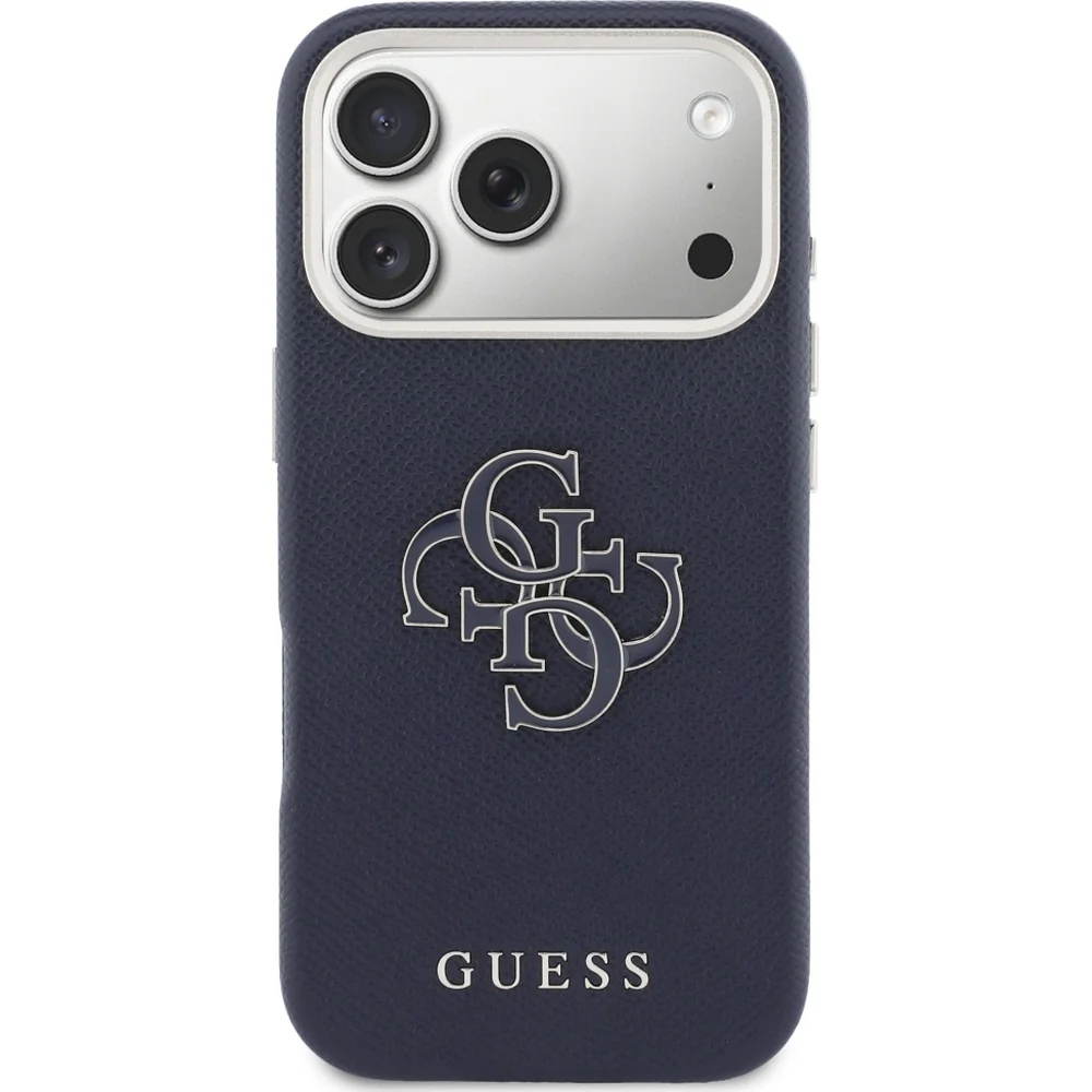 Handyhülle für iPhone 17 Pro, Guess FW Resin Logo, Dunkelblau - Image 3