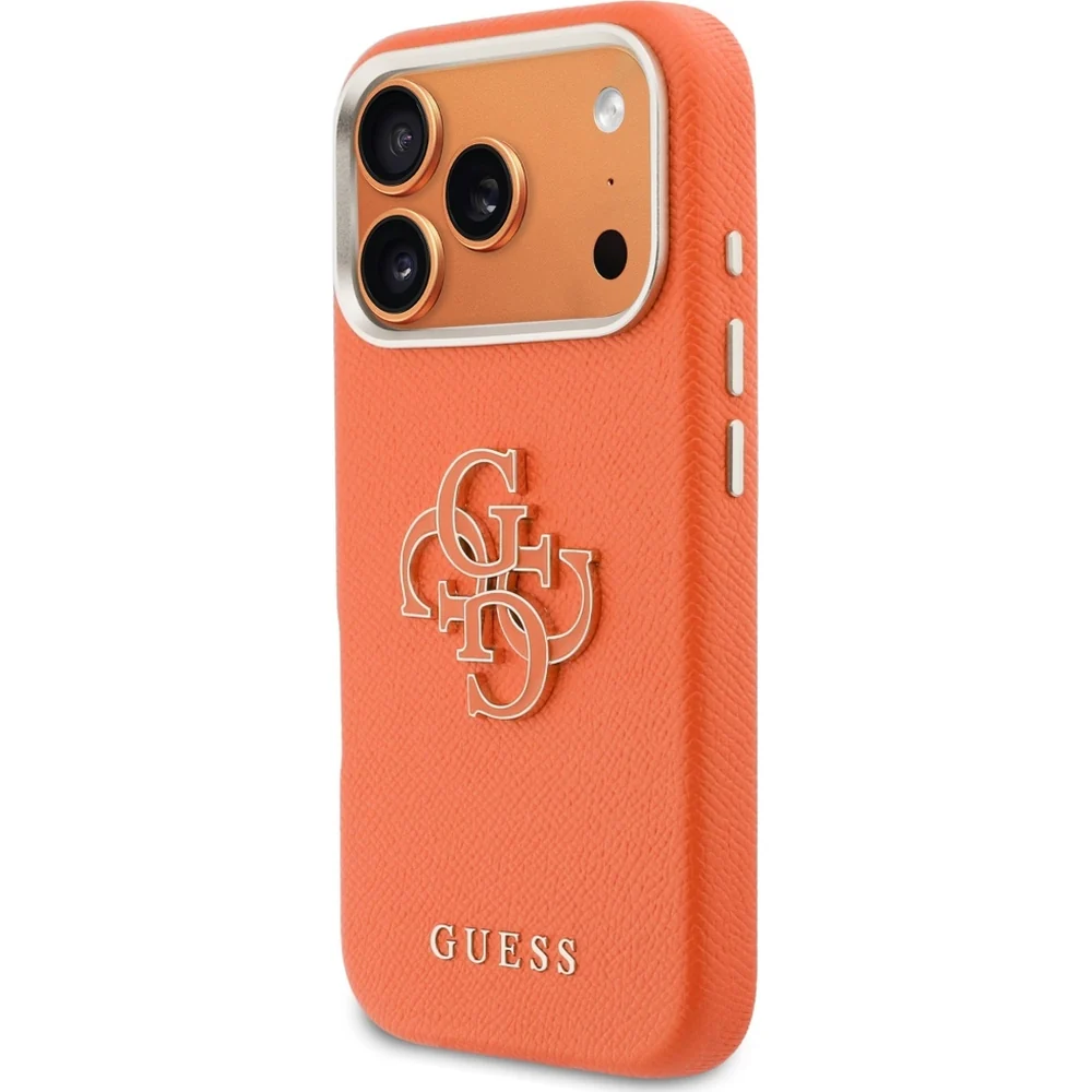 Handyhülle für iPhone 17 Pro, Guess FW Resin Logo, Orange - Image 2