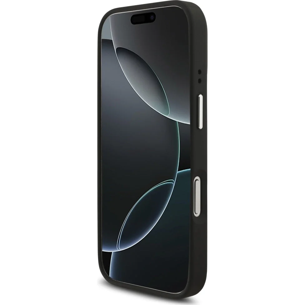 Handyhülle für iPhone 17 Pro, Guess Grained Big 4G Small Classic Logo, Schwarz - Image 5