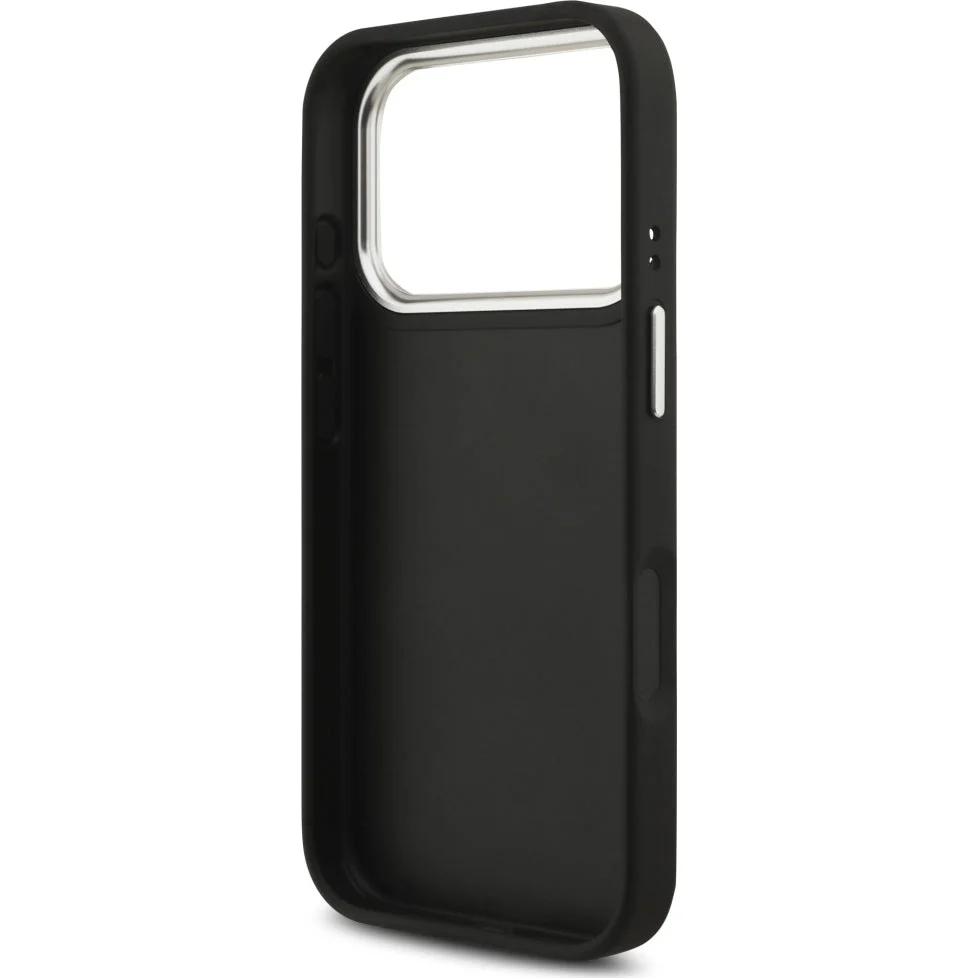 Handyhülle für iPhone 17 Pro, Guess Grained Big 4G Small Classic Logo, Schwarz - Image 7