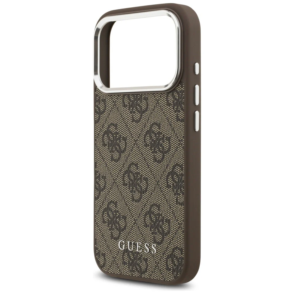 Handyhülle für iPhone 17 Pro, Guess Hardcase 4G Classic Logo MagSafe, Braun - Image 6