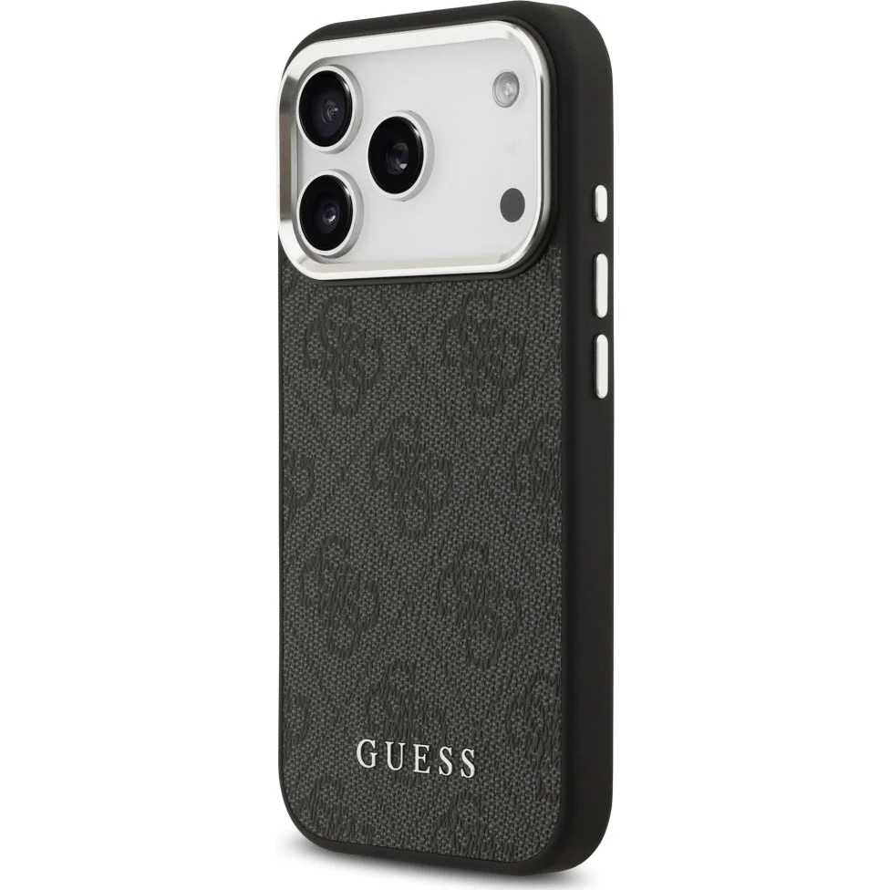 Handyhülle für iPhone 17 Pro, Guess Hardcase 4G Classic Logo MagSafe, Schwarz - Image 2