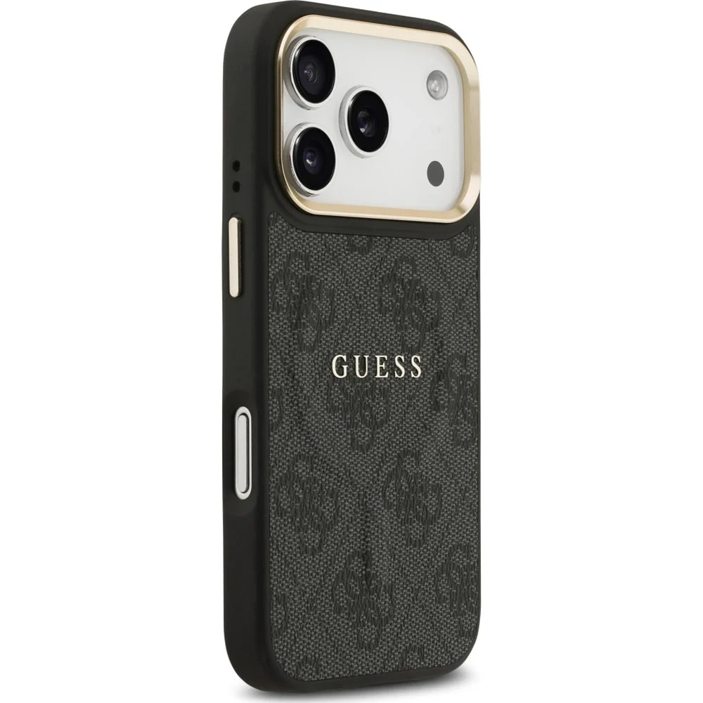 Handyhülle für iPhone 17 Pro, Guess Hardcase 4G Classic MagSafe, Schwarz - Image 4