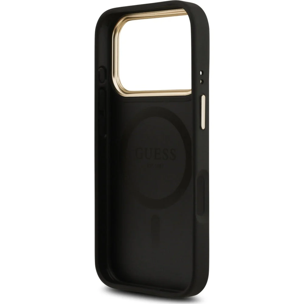 Handyhülle für iPhone 17 Pro, Guess Hardcase 4G Classic MagSafe, Schwarz - Image 7