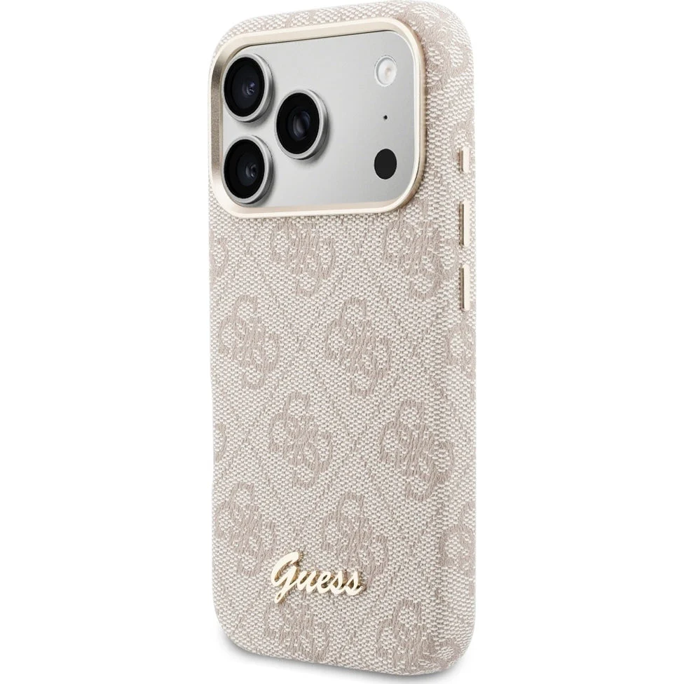 Handyhülle für iPhone 17 Pro, Guess Script 4G Logo für MagSafe , Rosa - Image 2