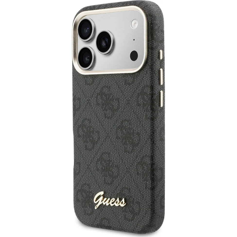 Handyhülle für iPhone 17 Pro, Guess Script 4G Logo für MagSafe , Schwarz - Image 2