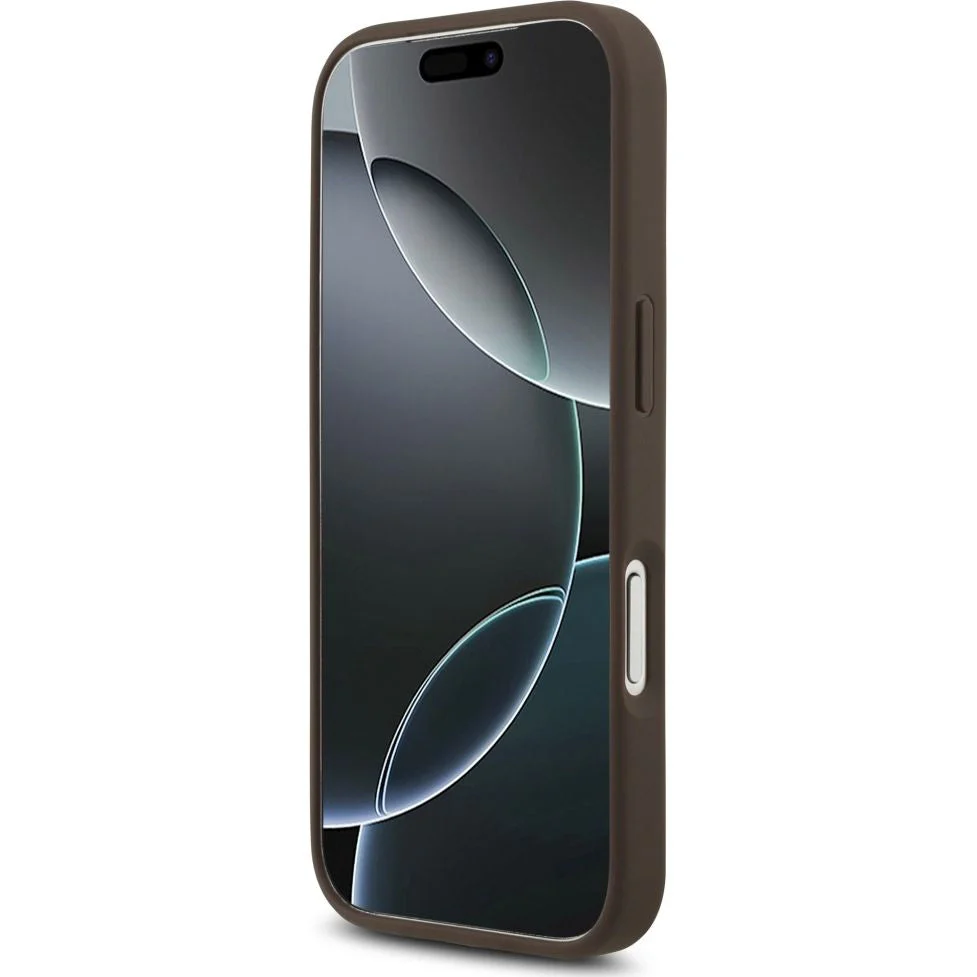 Handyhülle für iPhone 17 Pro, Guess Hardcase 4G Big Metal Logo, Braun - Image 6