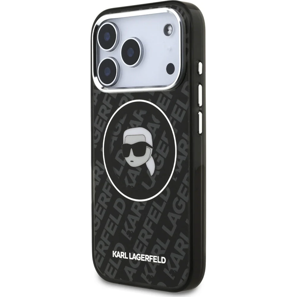 Handyhülle für iPhone 17 Pro, Karl Lagerfeld IML Choupette Head Logo MagSafe , Schwarz - Image 2