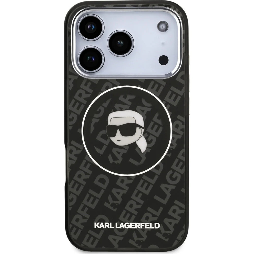 Handyhülle für iPhone 17 Pro, Karl Lagerfeld IML Choupette Head Logo MagSafe , Schwarz - Image 3