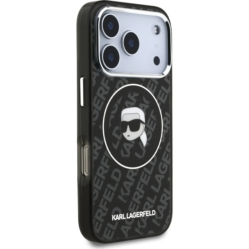 Handyhülle für iPhone 17 Pro, Karl Lagerfeld IML Choupette Head Logo MagSafe , Schwarz - Image 4