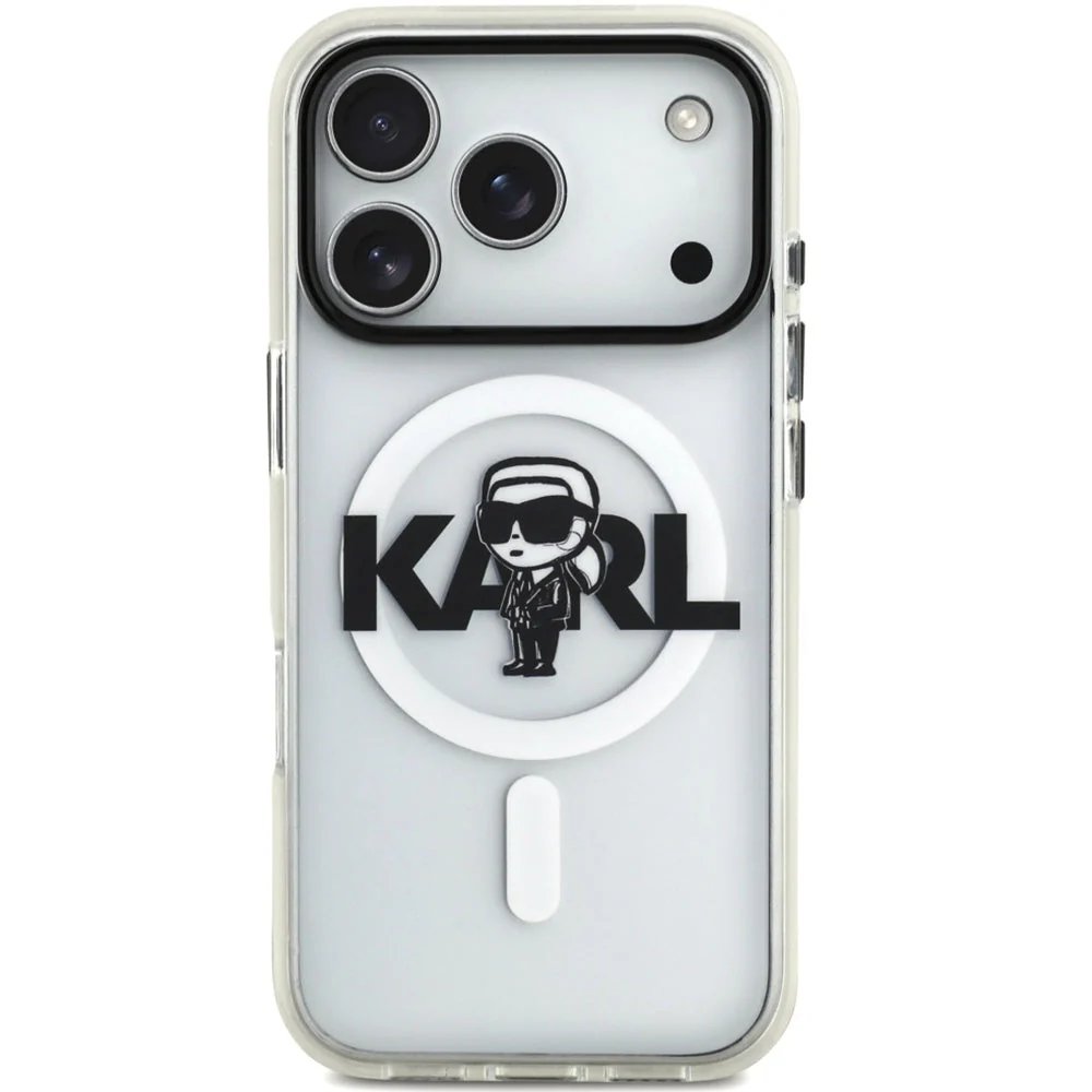 Handyhülle für iPhone 17 Pro, Karl Lagerfeld IML Karl Sketch Logo mit MagSafe, Transparent - Image 5