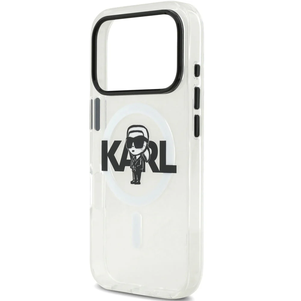 Handyhülle für iPhone 17 Pro, Karl Lagerfeld IML Karl Sketch Logo mit MagSafe, Transparent - Image 6