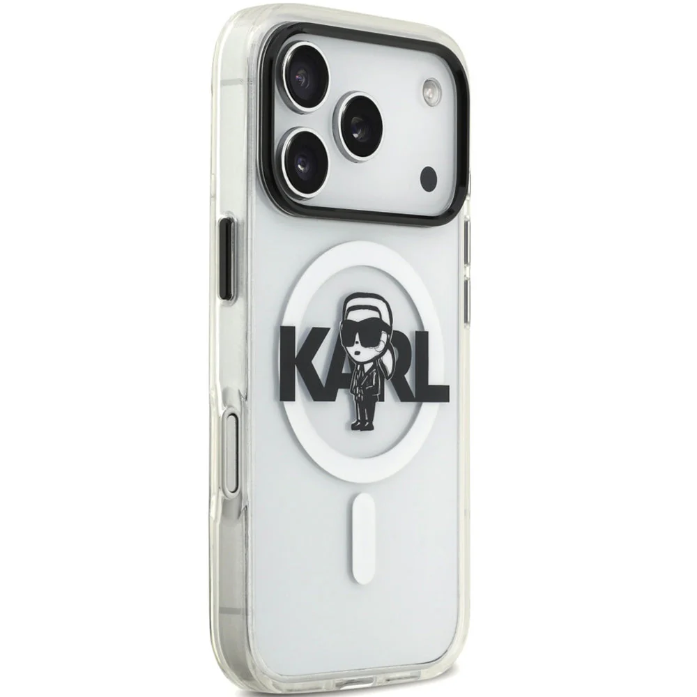 Handyhülle für iPhone 17 Pro, Karl Lagerfeld IML Karl Sketch Logo mit MagSafe, Transparent - Image 8