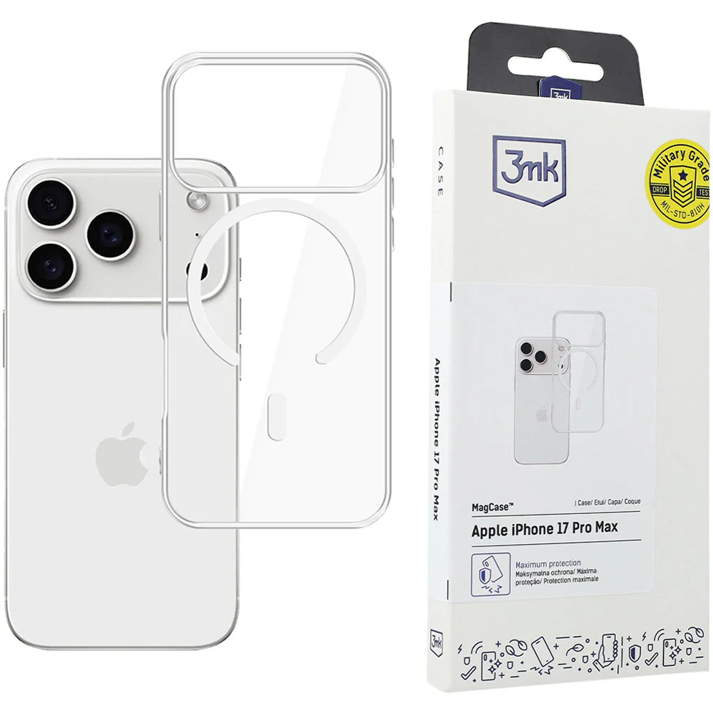 Handyhülle für iPhone 17 Pro Max, 3mk MagCase, Transparent - Image 2