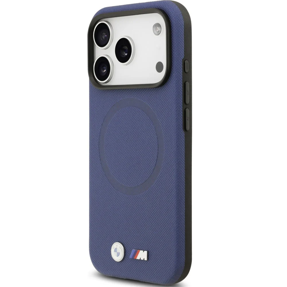 Handyhülle für iPhone 17 Pro Max, BMW HardCase M FW Metal Logo mit MagSafe, Dunkelblau - Image 3