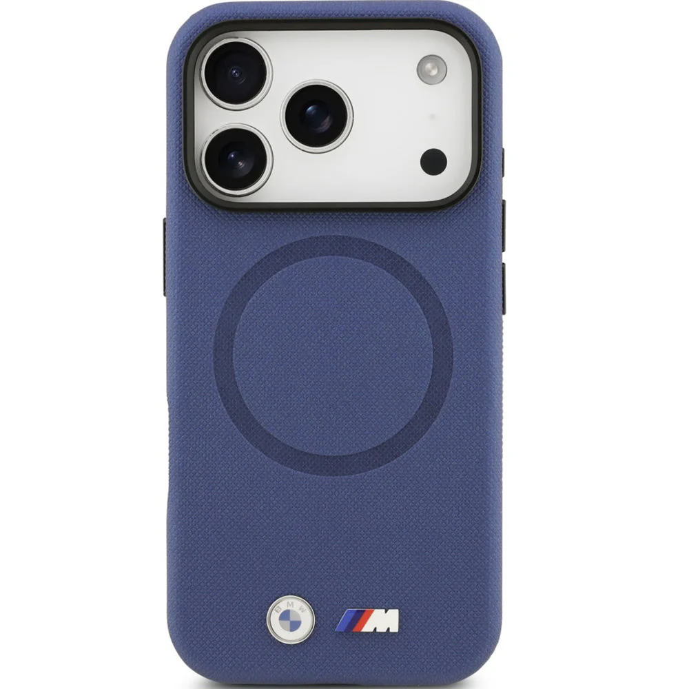 Handyhülle für iPhone 17 Pro Max, BMW HardCase M FW Metal Logo mit MagSafe, Dunkelblau - Image 4