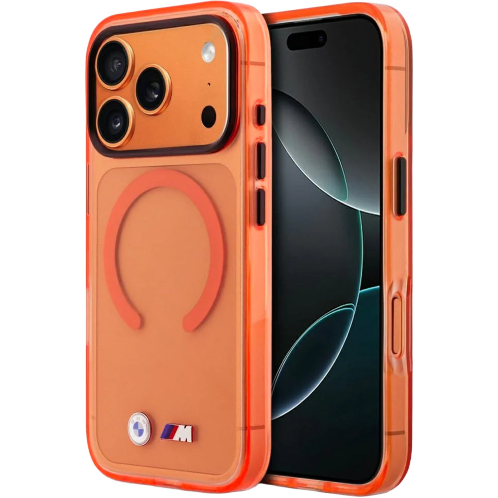 Handyhülle für iPhone 17 Pro Max, BMW IML Print mit MagSafe, Orange