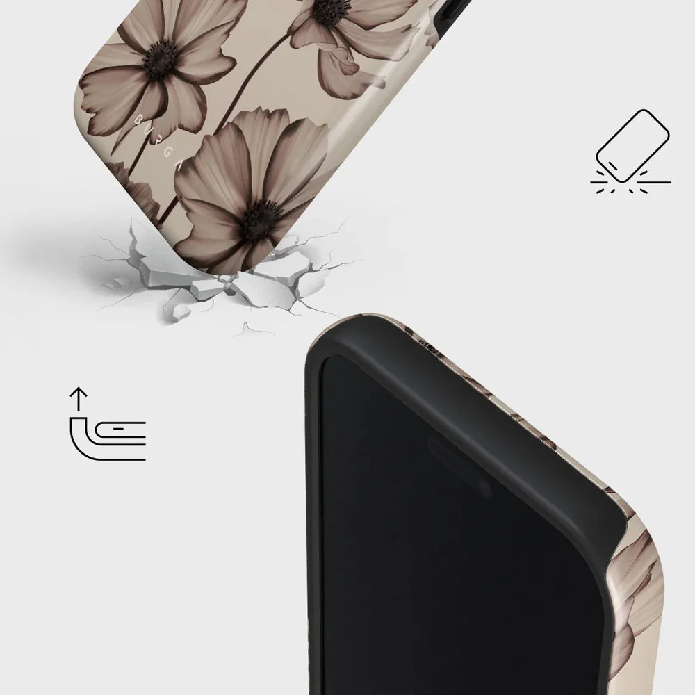 Handyhülle für iPhone 17 Pro Max, Burga Barely Yours Tough Magnetic, braun mit Blumenmuster - Image 4