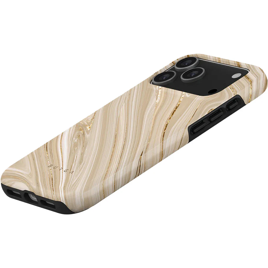 Handyhülle für iPhone 17 Pro Max, Burga Full Glam Tough Magnetic, Beige gemustert - Image 2