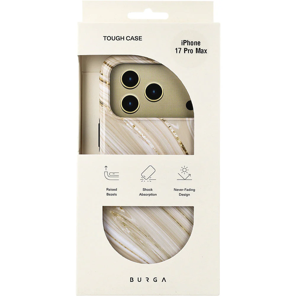 Handyhülle für iPhone 17 Pro Max, Burga Full Glam Tough Magnetic, Beige gemustert - Image 6
